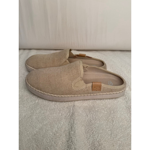 Women's UGG Beige Espadrille Mules US 8.5 Slip-On Shoes - Picture 5 of 12